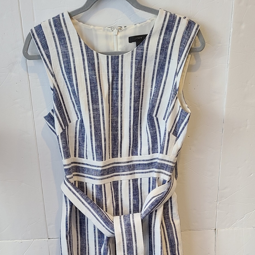 JCREW women's striped lined dress size 6